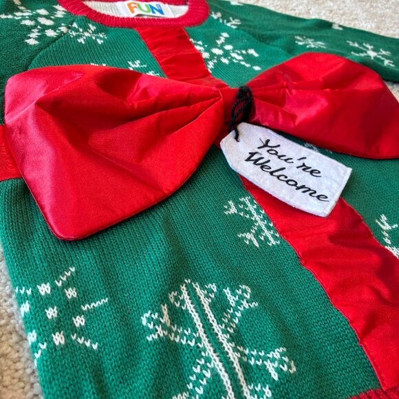 Kids Ugly Funny Holiday Sweater Top - Picture 6 of 12